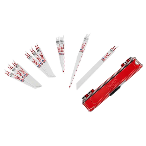 Milwaukee SAWZALL® General Purpose 10pc Blade Set 0.75 in. W x 6 and 9 in. L (0.75 x 6 and 9)
