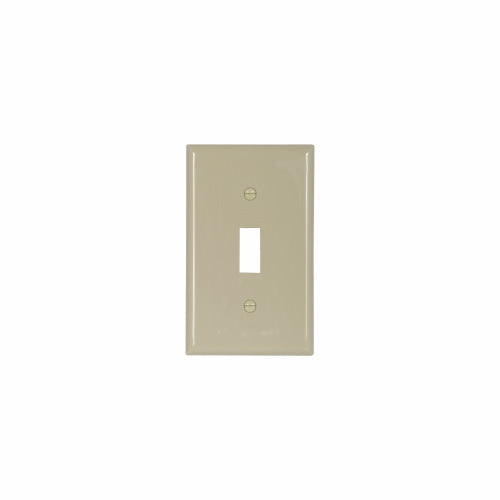 Eaton Cooper Wiring Standard Size Toggle Switch Wallplate, Ivory
