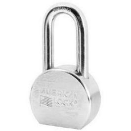 2-1/2 In. High-Security Padlock, Chrome-Plated Steel, 5-Pin Keyed-Alike