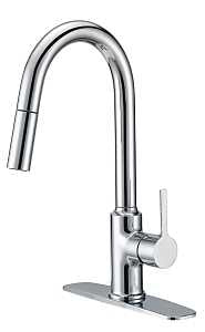 Boston Harbor Contemporary Pull-Down Kitchen Faucet (Chrome | FP4AF227CP)