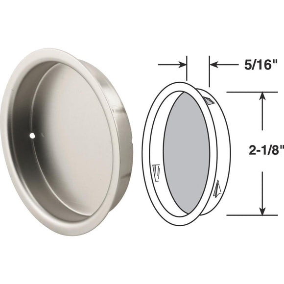 Prime-Line 2-1/8 In. Closet Finger Door Pull (2 Count)