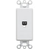 Leviton Decora White Flush Mount Telephone Jack