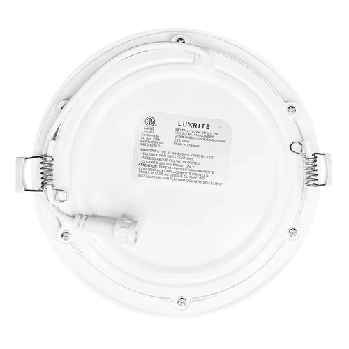 Luxrite 6 Mini Panel Round 5cct Smooth Canless Wafer Spotlight (6)