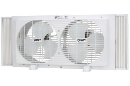 PowerZone Window Fan 6-Blade 2-Speed Rotary Control (9 Dia Blade)