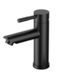 Everflow Baldor Single Hole Bathroom Faucet Matte Black w/ Deckplate (Matte Black)