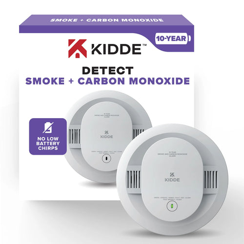 Kidde Combo Smoke + CO Alarm, 10-Year Battery Powered