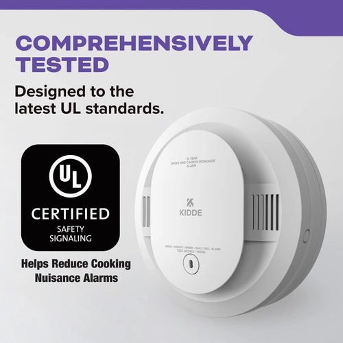 Kidde Combo Smoke + CO Alarm, 10-Year Battery Powered