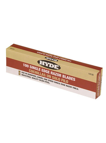 Hyde Tools 13135 Single Edge Blades, 100 Blade Box