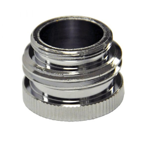 Danco 55/64 in.-27M / 3/4 in. GHTM x 55/64 in.-27F Chrome Garden Hose Aerator Adapter