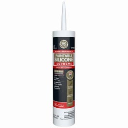 Paintable Silicone Supreme Kitchen & Bath Sealant, White, 10.1-oz.