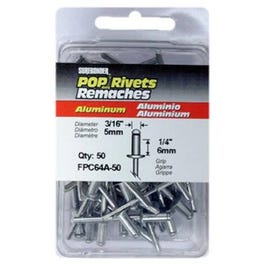 50-Pack Medium Aluminum Rivets