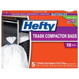 Hefty 5-Count 18-Gallon Trash Compactor Bag