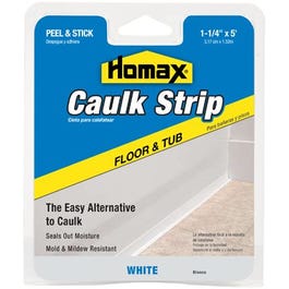 5-Ft. White Tub & Floor Caulkstrip