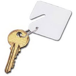 Cabinet Blank Key Tags, White, 15-Pk.