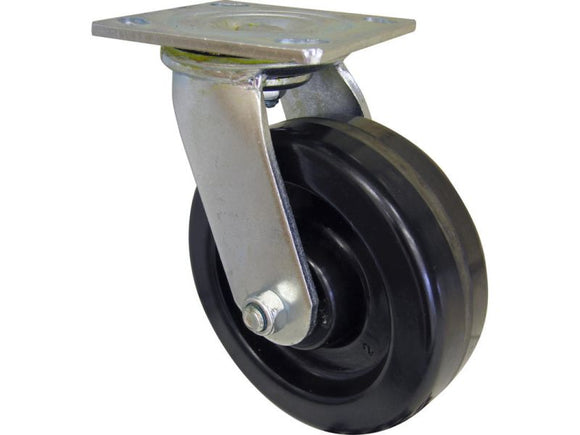 Shepherd Hardware 6-Inch Phenolic Swivel Plate Caster, 840-lb Load Capacity (6