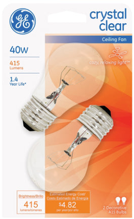 40W A15 Med Soft White 2 pk