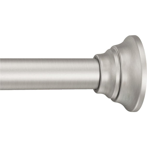 Moen Straight 44 In. To 72 In. Adjustable Tension Shower Rod in Brushed Nickel