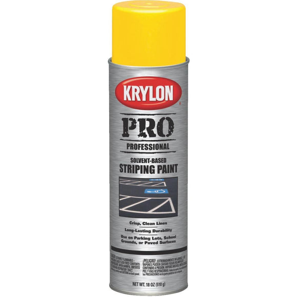 Krylon Highway Yellow 18 Oz. Professional Striping Paint