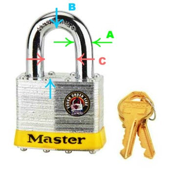 MasterLock 5KA 2094 Laminated Steel Pin Tumbler Padlock ~ KA